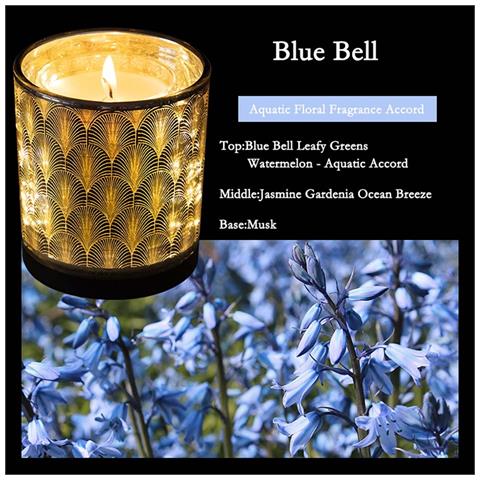 Candela Aromaterapica Sensibile Alla Luce Bluebell - Fragranza Romantica Per La Decorazione Domestica - Foto 1