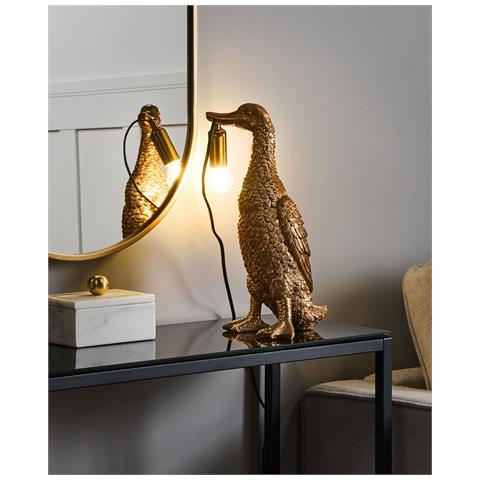 Lampada Da Tavolo Anatra Anatis Oro - Foto 1