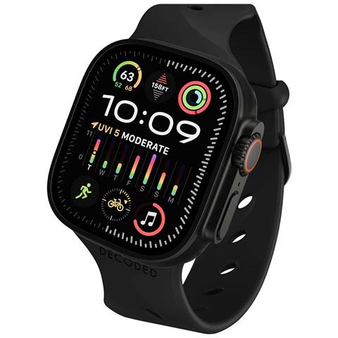 Bracciale Ares Splice In Silicone Per Apple Watch 38-42mm, Nero - Foto 1