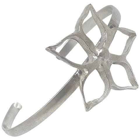 Bracciale Sottile Irregularblom Únic Argento 10µ Regolabile - Foto 2