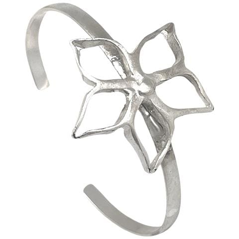 Bracciale Sottile Irregularblom Únic Argento 10µ Regolabile - Foto 4