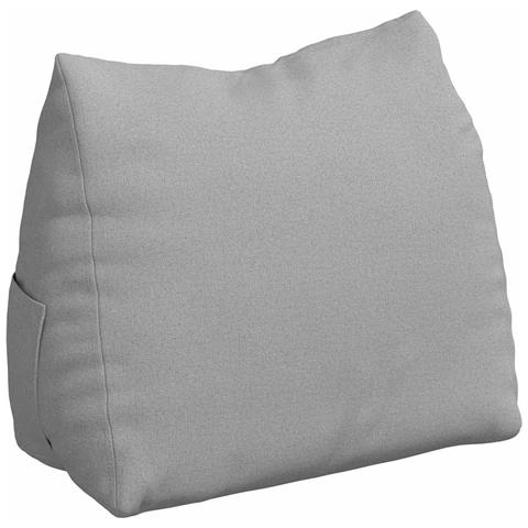 Cuscino per Schiena Grigio Nuvola 45 x 20 x 35 cm Tessuto - Foto 1