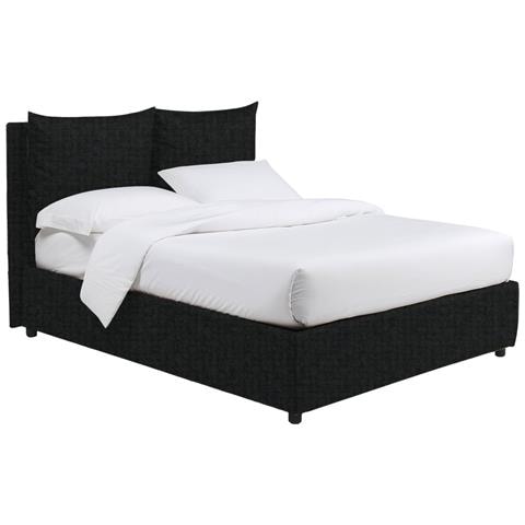 Diamante - Letto Piazza E Mezza Sfoderabile, Grigio Scuro - Foto 1