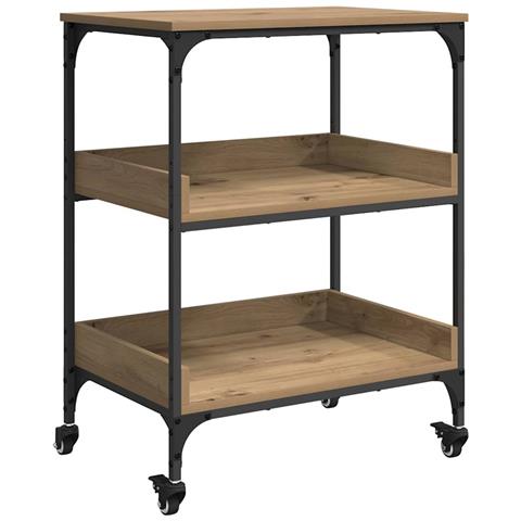 Carrello da Cucina Rovere artigianale 60 x 41 x 80.5 cm - Foto 1