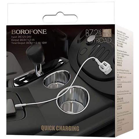 Caricatore Per Auto Con 2 Porte Usb-a + Cavo Lightning A Ricarica Rapida, Bianco - Foto 2