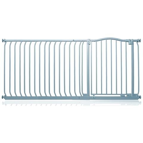 Safetots Cancelletto Di Sicurezza Con Parte Superiore Incurvata, 171cm - 180cm, Grigio Opaco - Foto 1