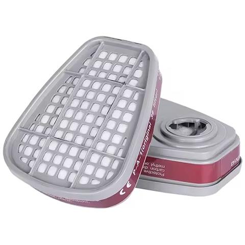 Maschera Protettiva Safebreath 6200 Pro+ Con Occhiali E Set Filtrante 8 In 1 | Silicone E Plastica | Verniciatura E Chimica - Foto 8