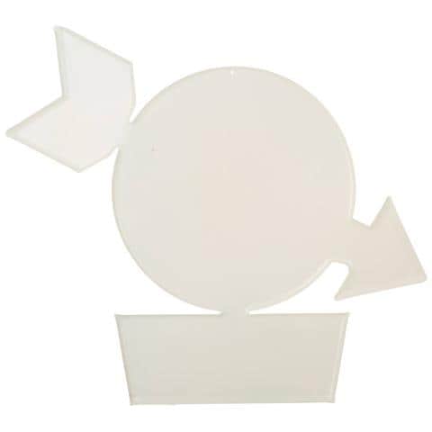 Piatto Decorativo Da Parete In Metallo 52x59x1h - Foto 5