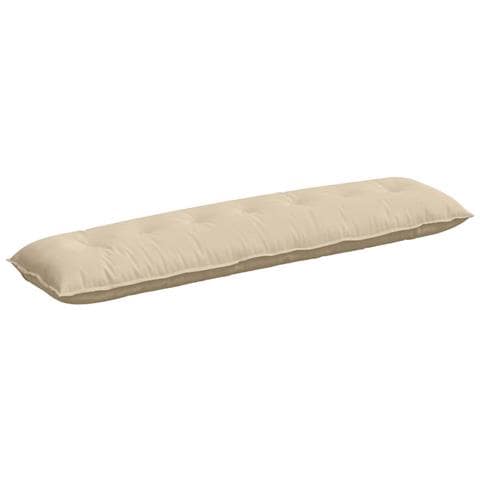 Cuscino per Schiena Crema 200 x 50 cm Tessuto in Microfibra - Foto 1