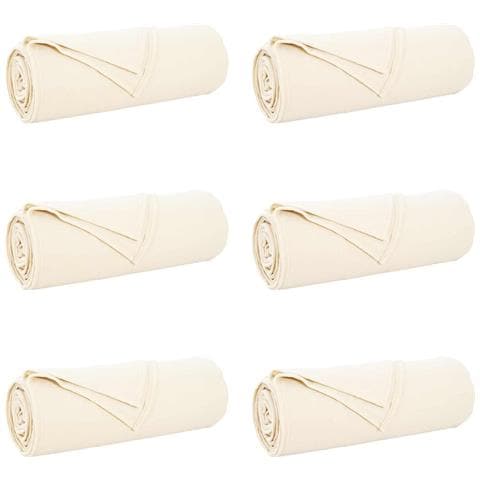 Coperte da Pile 6 pcs Crema 280 x 210 cm Panno - Foto 1
