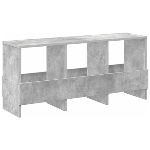 Scaffale per riviste Grigio cemento 102 x 30 x 45 cm - Foto 1