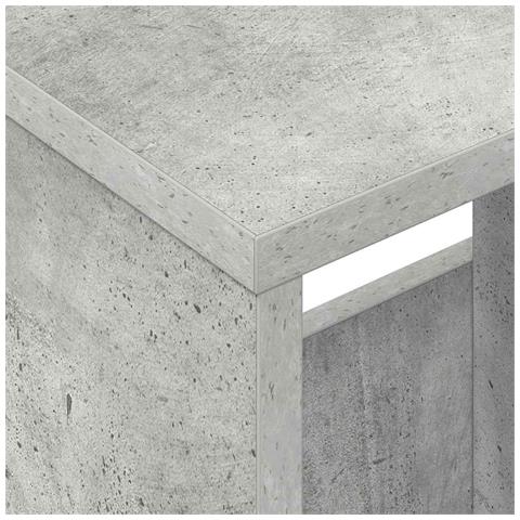 Scaffale per riviste Grigio cemento 102 x 30 x 45 cm - Foto 9