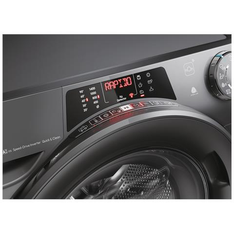RapidÓ, Lavasciuga 9+6 KG, 15% più efficente della classe A, 1400 giri, Antracite, Inverter, Vapore, Wi-Fi, ROW 4966DWRR7-S - Foto 8