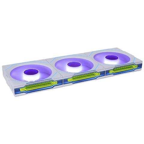 Uni Fan SL-INF WIRELESS 120 Case per computer Ventilatore 12 cm Bianco 1 pz - Foto 1