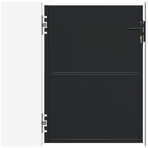 Cancello in acciaio nero opaco NALI 1M H. 140cm - Foto 3