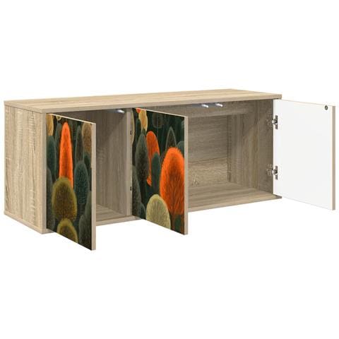 Mobile TV da Parete ZAANDAM 102 x 33 x 40 cm Rovere Sonoma - Foto 2