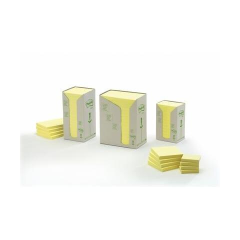 conf. 16 Post-it note 654 in carta riciclata giallo 91315 - Foto 1