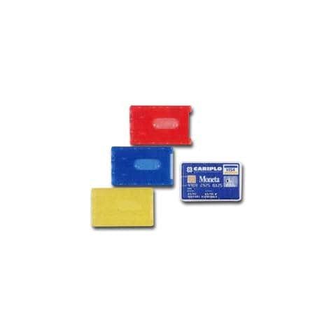 confezione da 100 pezzi - busta porta cards 8,5x5,4 02/7828 pvc rigido col. assortiti - Foto 1