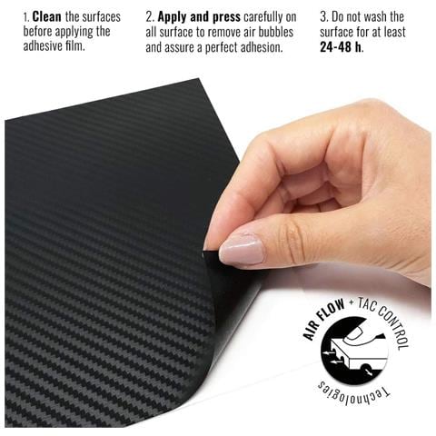 Foglio Pellicola Adesiva per Wrapping Auto Carbonio, 50 x 70 cm - Foto 6