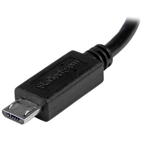 Cavo USB OTG - Micro USB a Mini USB - M / M - 20cm - Foto 2