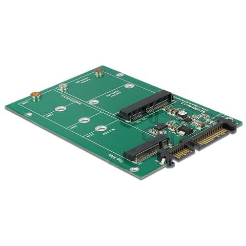 ICC IO-MSATA-NGFF - Scheda Convertitore da SATA 22 pin a 1 M. 2 NGFF + 1 mSATA - Foto 1