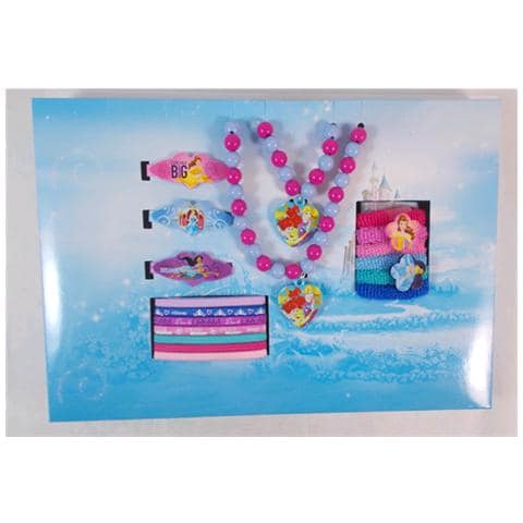 Collana Principesse + Bracciale E Accessori Capelli Disney Conf. Da 18 Pezzi Cm. 28x19x3 - 63583 - Foto 2