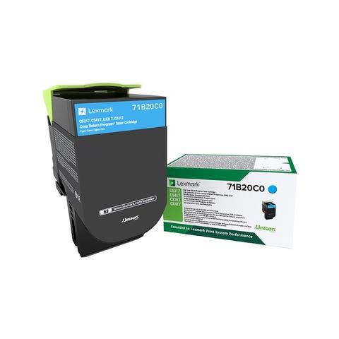 71B20CO Toner Originale Ciano per Lexmark Capacità 2300 Pagine - Foto 1