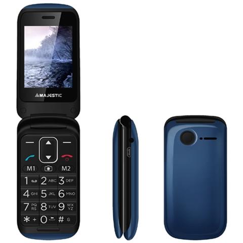 Sileno 50R Senior Phone Display 2.4" con Tasti Grandi + Tasto SOS Bluetooth Colore Blu - Italia - Foto 2