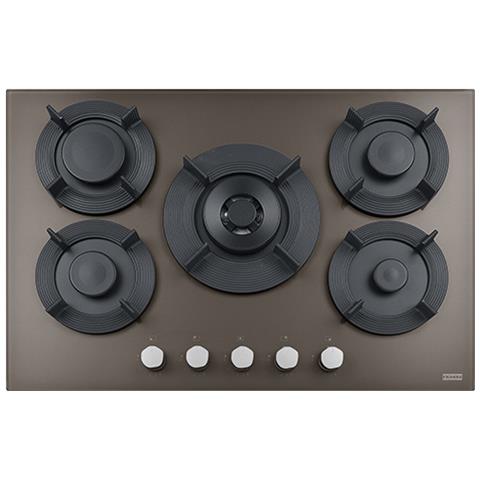 FHMF 755 4G DC C CG Piano Cottura 5 Fuochi Gas 75 cm Cristallo Copper Grey - Foto 1