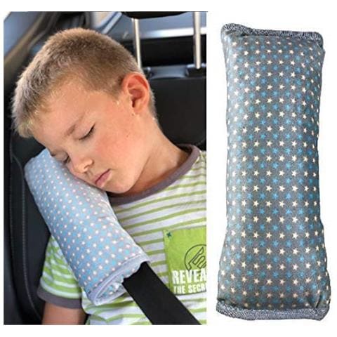 Cuscino Per Cintura Di Sicurezza Con Motivo A Stelle, Imbottito - Lavabile In Lavatrice - Morbido E Comodo - Alta Qualità · Cuscino Copricintura Per Bambini - 30x12cm - Foto 1
