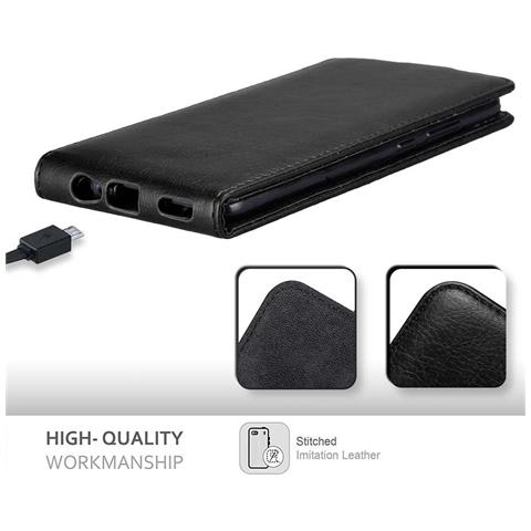 Custodia Compatibile Con Honor 8 Pro In Nero Di Notte - Coperchio Protettivo In Design Flip Con Chiusura Magnetica - Foto 8