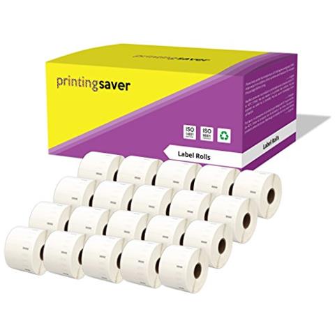 20 Rotoli 11354 S0722540 57mm X 32mm Etichette Compatibili Per Dymo Labelwriter 4xl 450 400 330 320 310 Twin Turbo Duo Seiko Slp 450 420 400 240 220 200 120 100 Pro Plus (1000 Etichette Per Rotolo)  - Foto 1