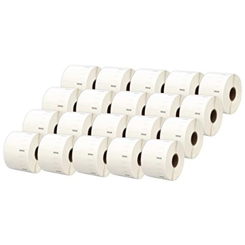 20 Rotoli 11354 S0722540 57mm X 32mm Etichette Compatibili Per Dymo Labelwriter 4xl 450 400 330 320 310 Twin Turbo Duo Seiko Slp 450 420 400 240 220 200 120 100 Pro Plus (1000 Etichette Per Rotolo)  - Foto 2