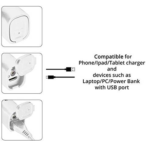 Spazzolino Elettrico da Viaggio Sonico FT-271W Bianco Argento - Foto 2