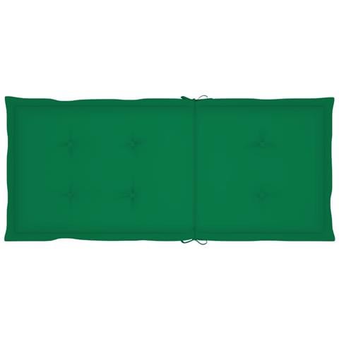 Sedie da Giardino 2 pz con Cuscini Verdi in Massello di Teak - Foto 10