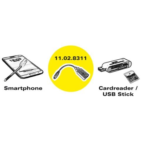 11.02.8311, 2.0, Micro-USB B, USB A - Foto 1