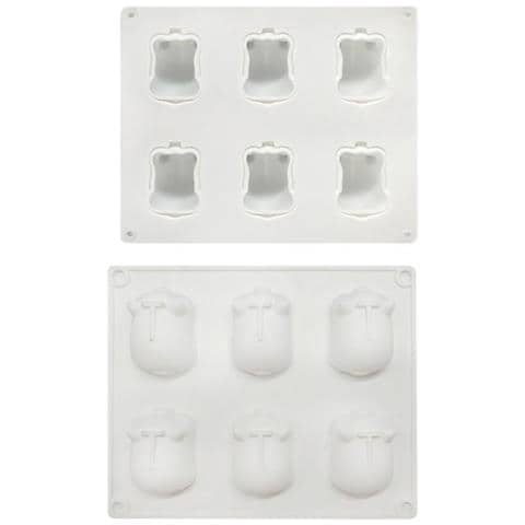 HTN 6 Fori Mini Maiale Forma Di Maiale Stampo In Silicone HTN 6 Fori Mini Maiale Forma Di Maiale Stampo In Silicone