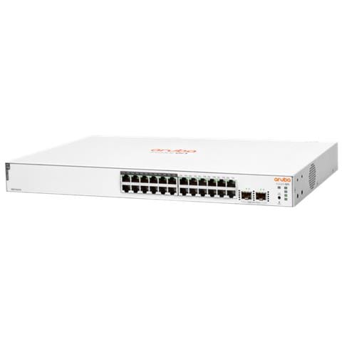 Switch Aruba Instant On 1830 24 Porte Ethernet PoE 10 / 100 / 100 Mbps RJ45 con 2 Porte Combo SFP Managed - Foto 2
