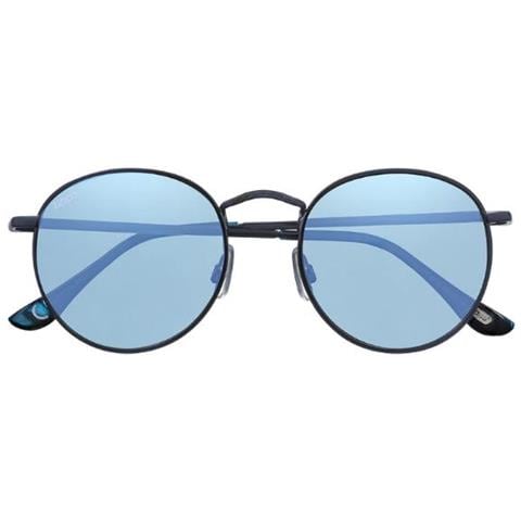 Ob130-04 Occhiali Da Sole Unisex Montatura Metallo Blu Lenti Blu Specchio - Foto 2