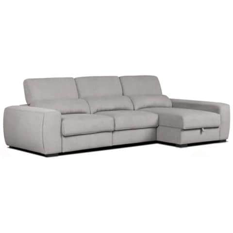 Divano Duke Grigio Penisola Reversibile E Funzione Letto - Foto 1