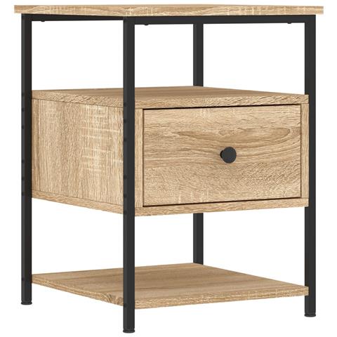 Comodino Rovere Sonoma 40x42x56 Cm In Legno Multistrato - Foto 1