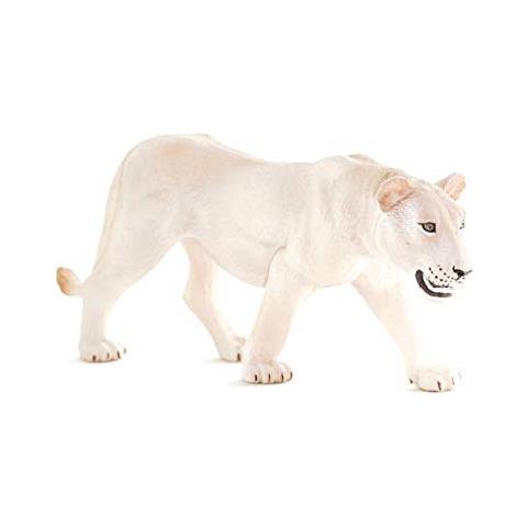 Leonessa Bianca (leone Bianco Femmina) Realistica International Wildlife Toy Replica Figurina Dipinta A Mano - Foto 1