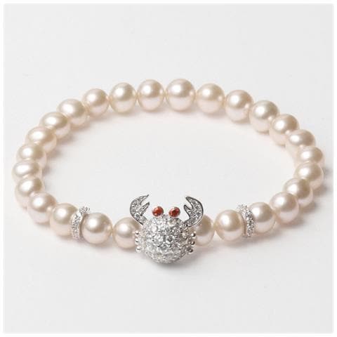 Bracciale Donna Jla-br-crab-3-wh Bianco Verde Argento Puro 16 Mm - Foto 1