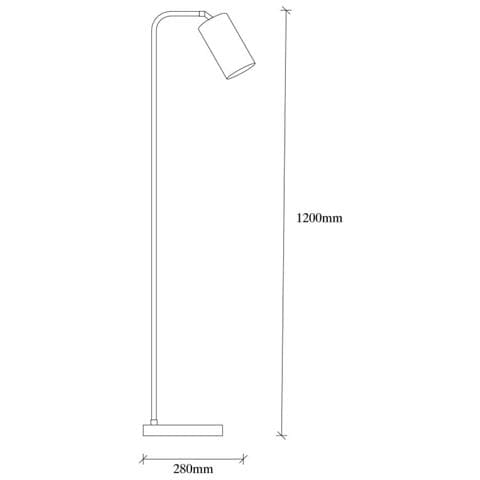 Lampada Liseuse H. 120 Cm In Metallo Dorato E Nero - Melita - Foto 4
