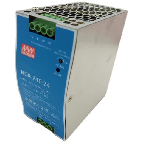 Alimentatore Switching 24Vdc NDR-240-24 2 Uscite per Guida DIN - Foto 1