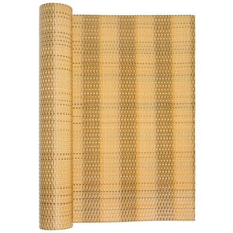 Paravento Da Balcone Marrone Chiaro 400x100 Cm In Polyrattan - Foto 2