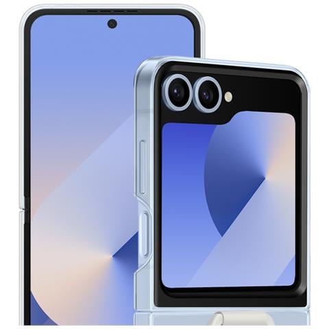 Cover Originale Per Samsung Galaxy Z Flip6 Con Anello Silicone Sottile, Trasparente - Foto 5