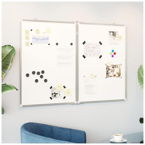 Lavagna Magnetica Pieghevole 100x80x1,7 Cm In Alluminio - Foto 1