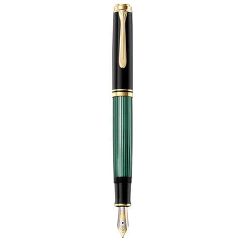 Souvern 600 Penna Stilografica Sistema Di Riempimento Integrato Nero, Oro, Verde 1 Pz - Foto 1