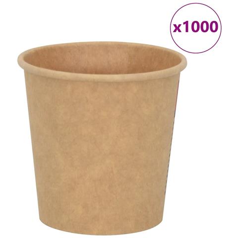 Bicchieri Da Caffè In Carta 1000 Pz 4oz 100ml Marrone - Foto 1